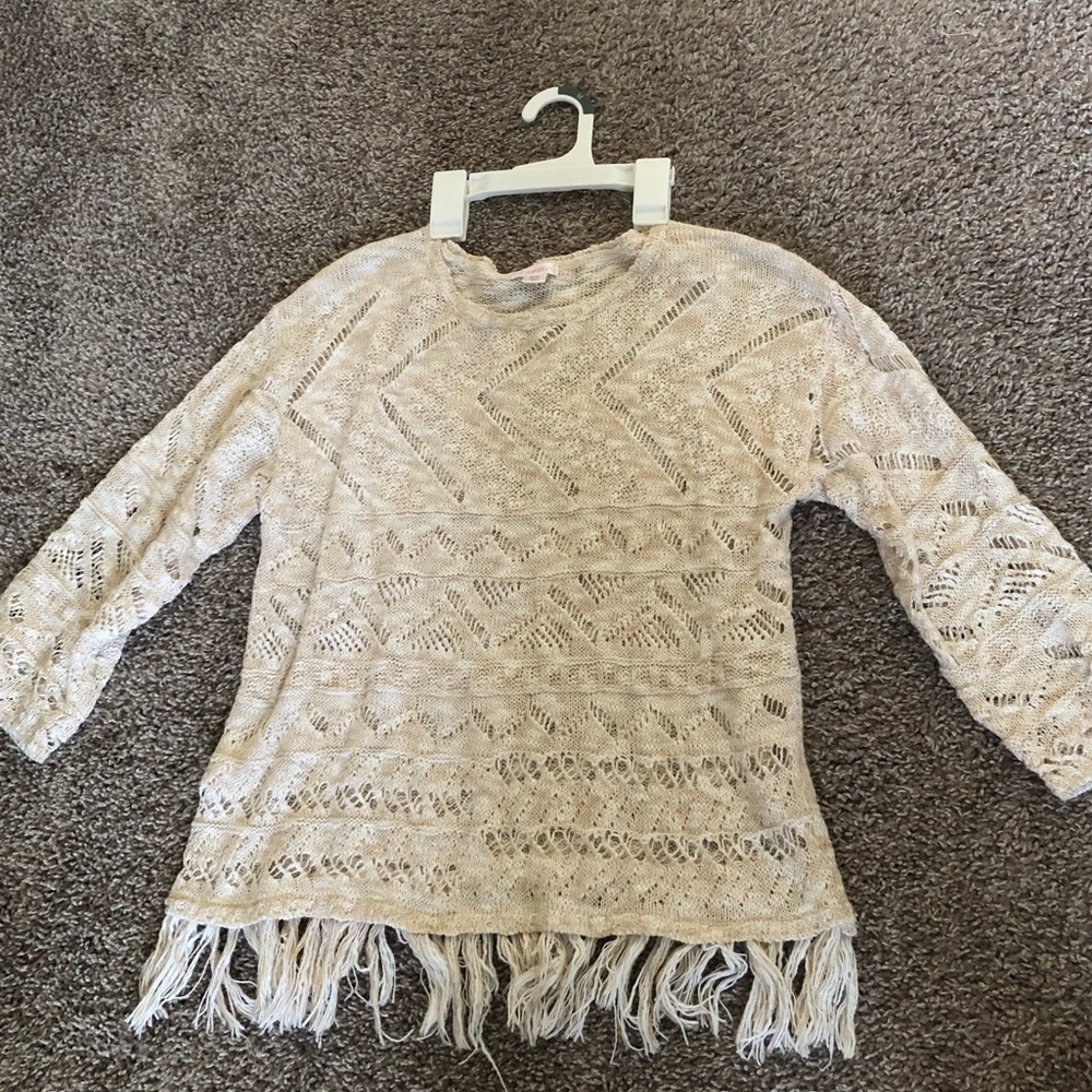 Beige knit sweater